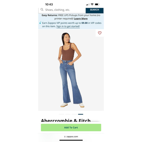 Abercrombie & Fitch The 70s Vintage Flare Ultra High Rise - Picture 14 of 16